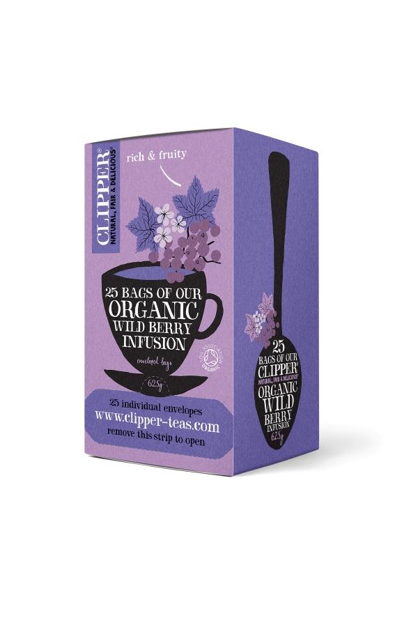 Clipper Wild Berry Infusion Tea Bags 25's - CPD Direct