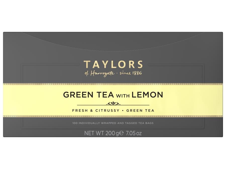 Taylors Of Harrogate Green Tea With Lemon Tea Bags 100's