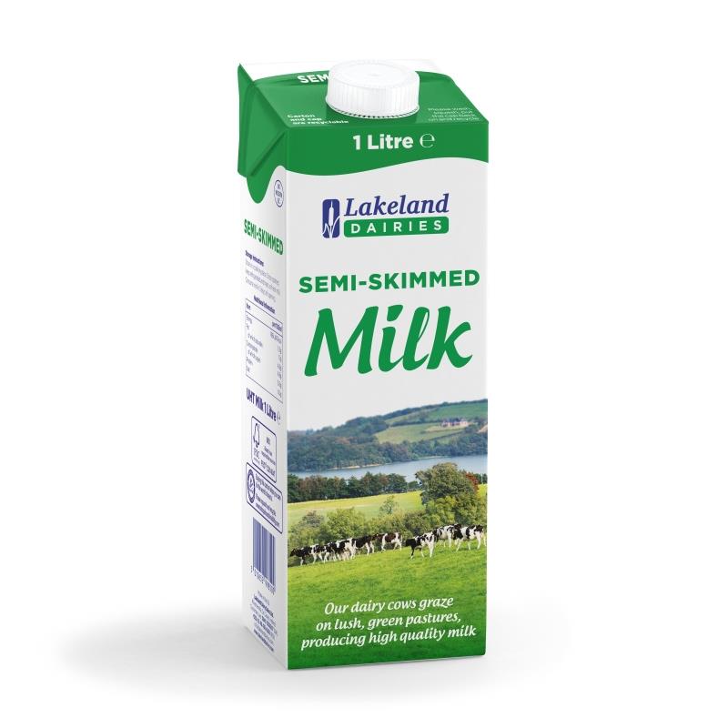 UHT Lakeland Semi Skimmed Milk 1L