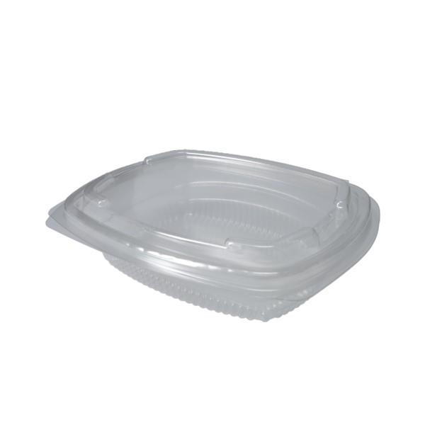 Clear Hinged Plastic Salad Containers 375cc