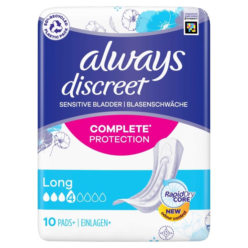 Always Discreet Long Sanitary Pads