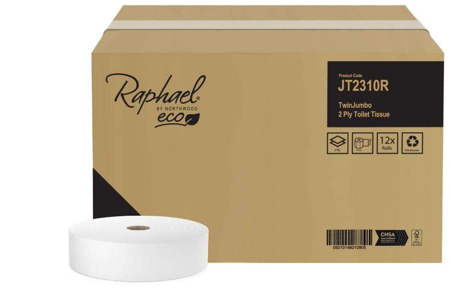 JT310R Raphael Twin Jumbo Toilet Roll