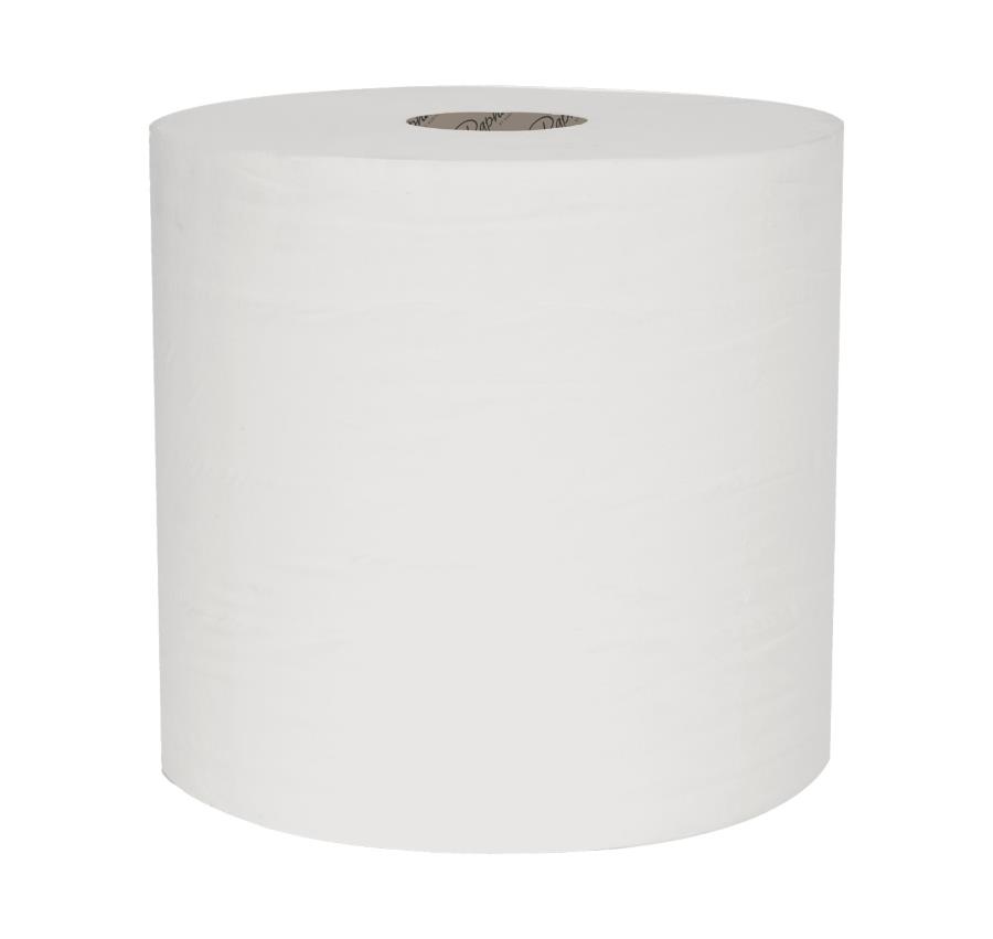 White Embossed Towel Roll 1ply